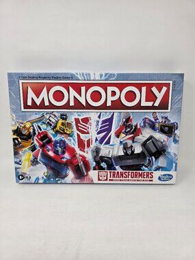 Hasbro Monopoly Transformers Edition Board Game, 2-6 Players, Decepticon Tokens